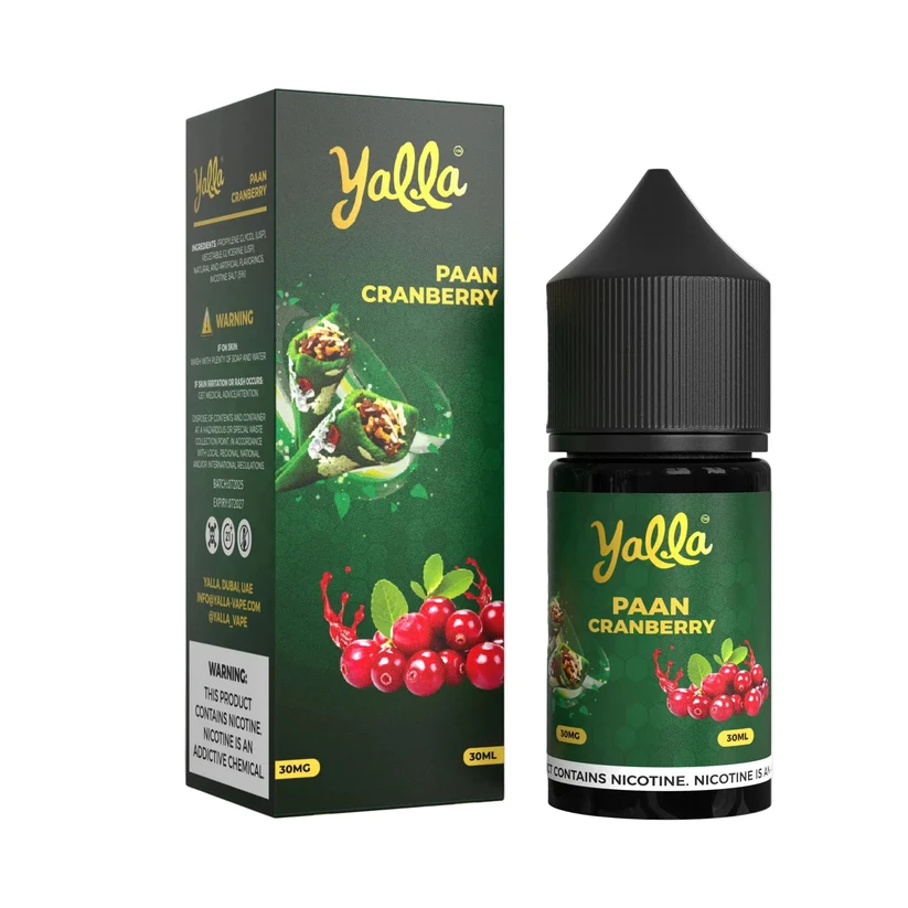 YALLA PAAN CRANBERRY 30ML